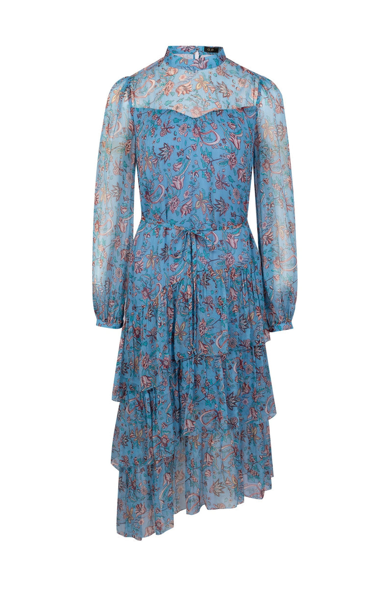 silk madison dress madison dress in embellished silk wool