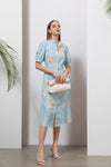 CLARISSE BELTED LONG DRESS