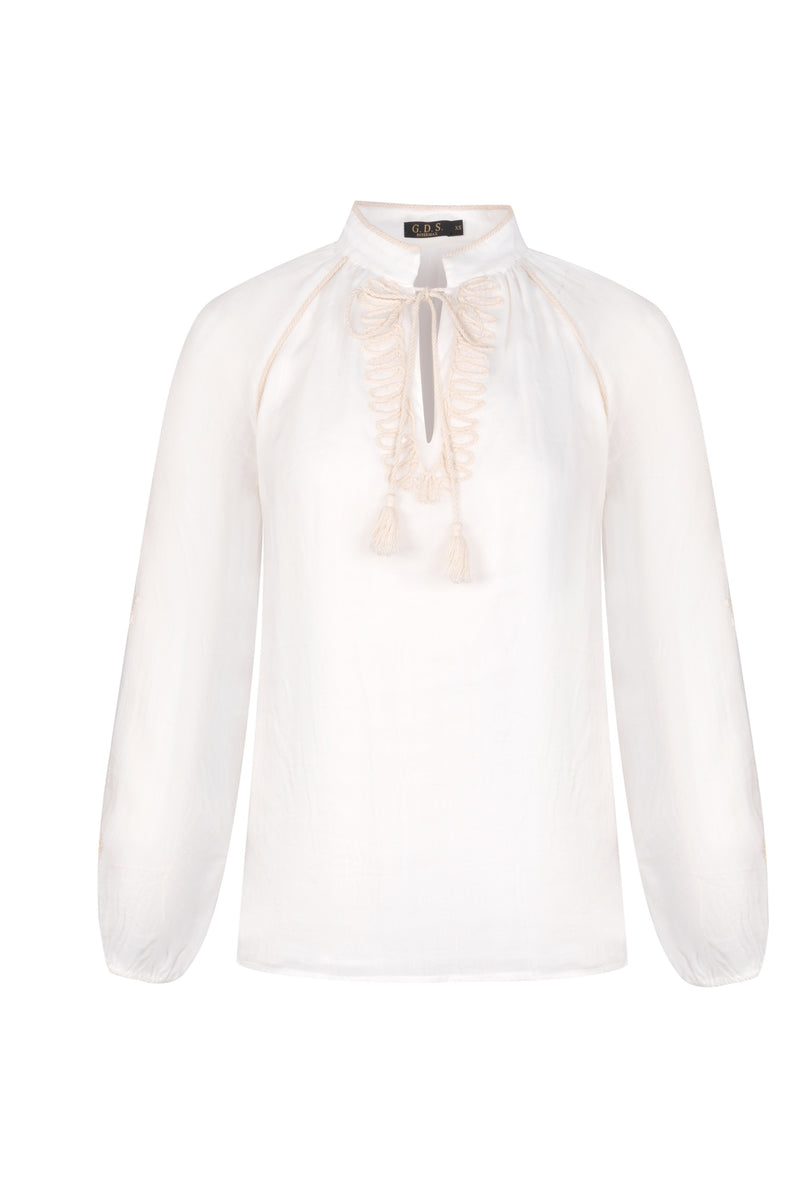 EMIE TIE BLOUSE