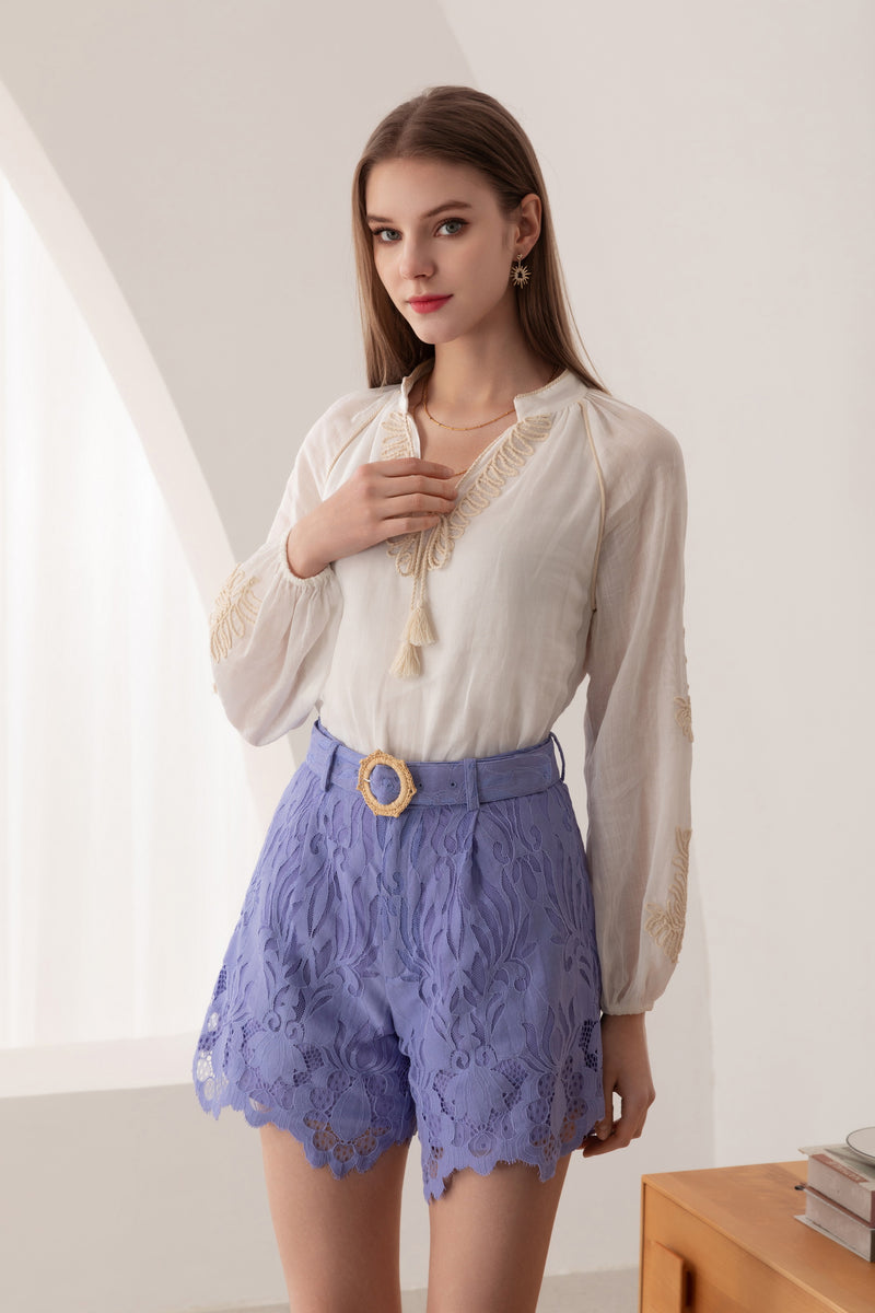 EMIE TIE BLOUSE