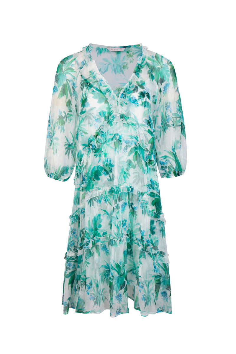 CHANTALLY SILK SHORT DRESS