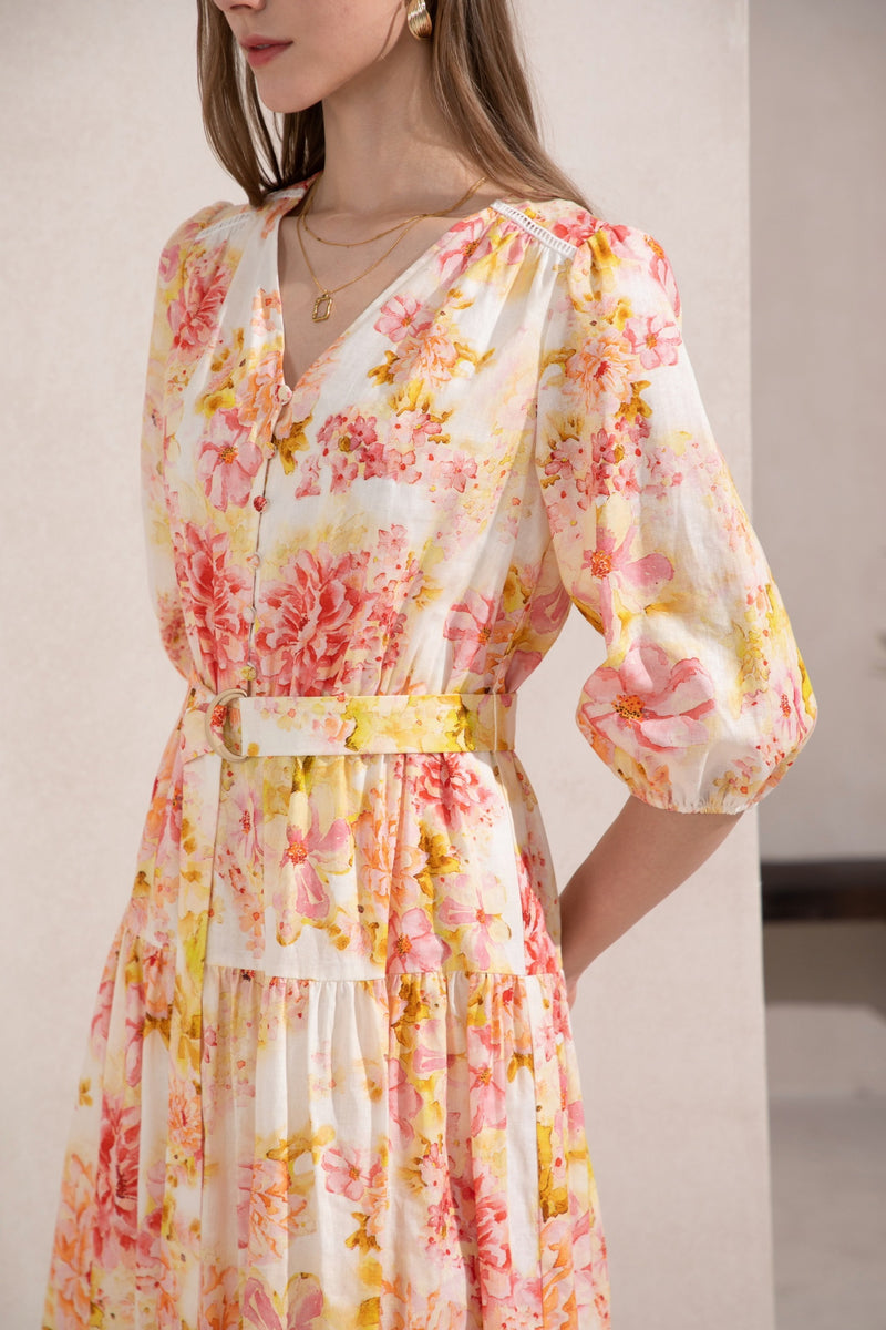 ASPEN LINEN SHORT DRESS