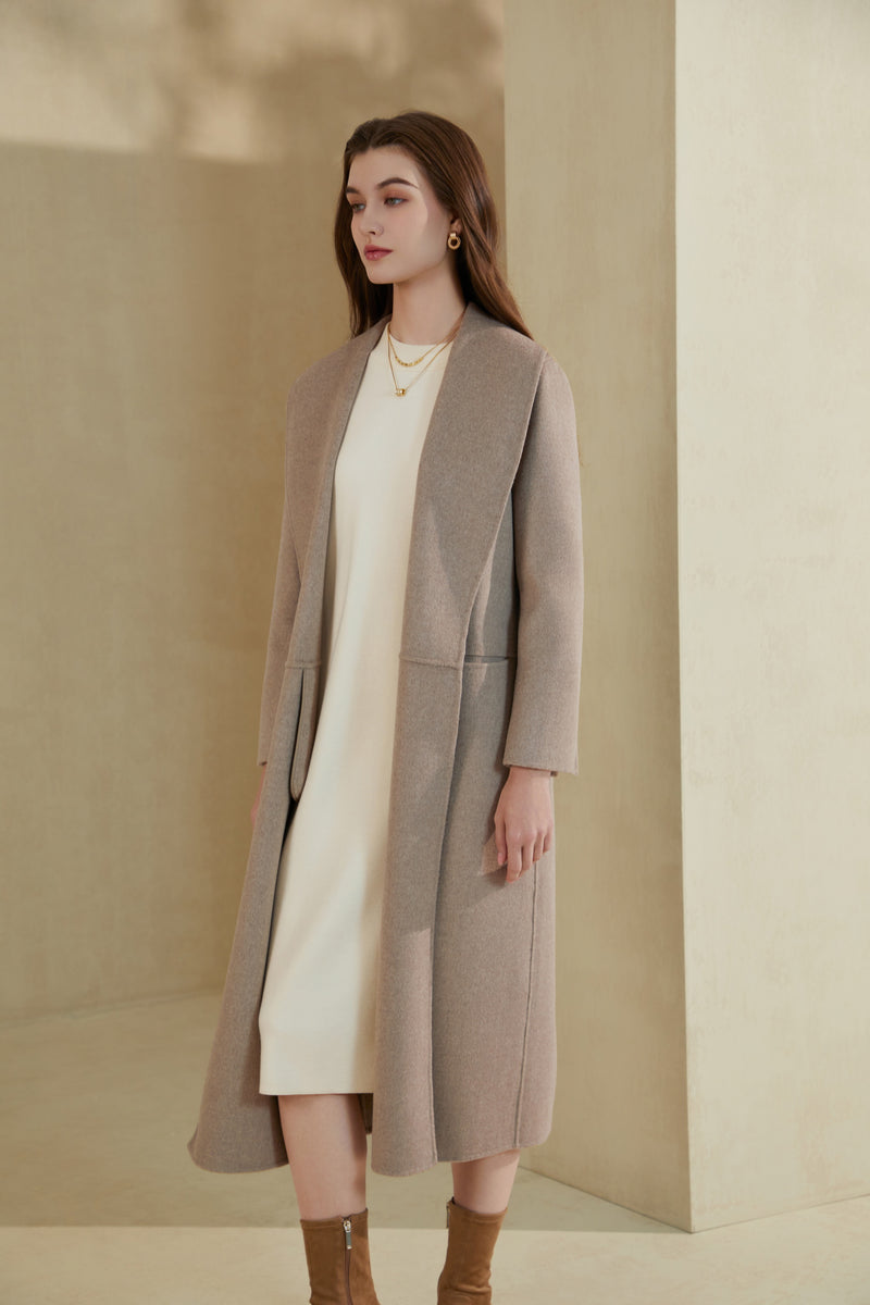 JANARA CASHMERE WRAP COAT
