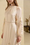 OLIVIANE EMBROIDERED LONG DRESS