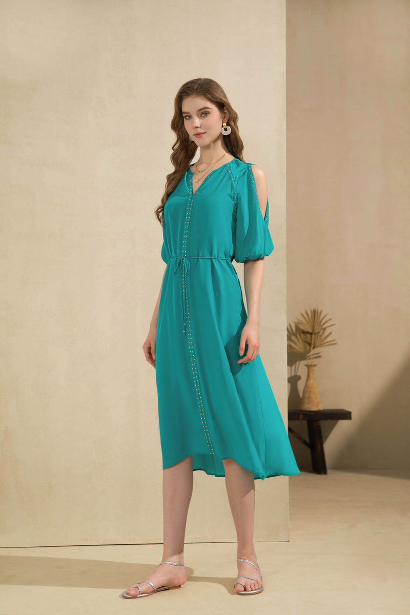 TAHARI SILK LONG DRESS