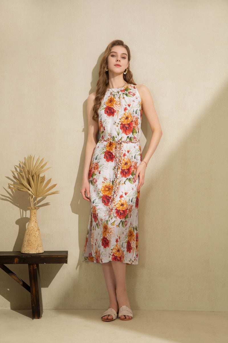 AELIS LINEN LONG DRESS