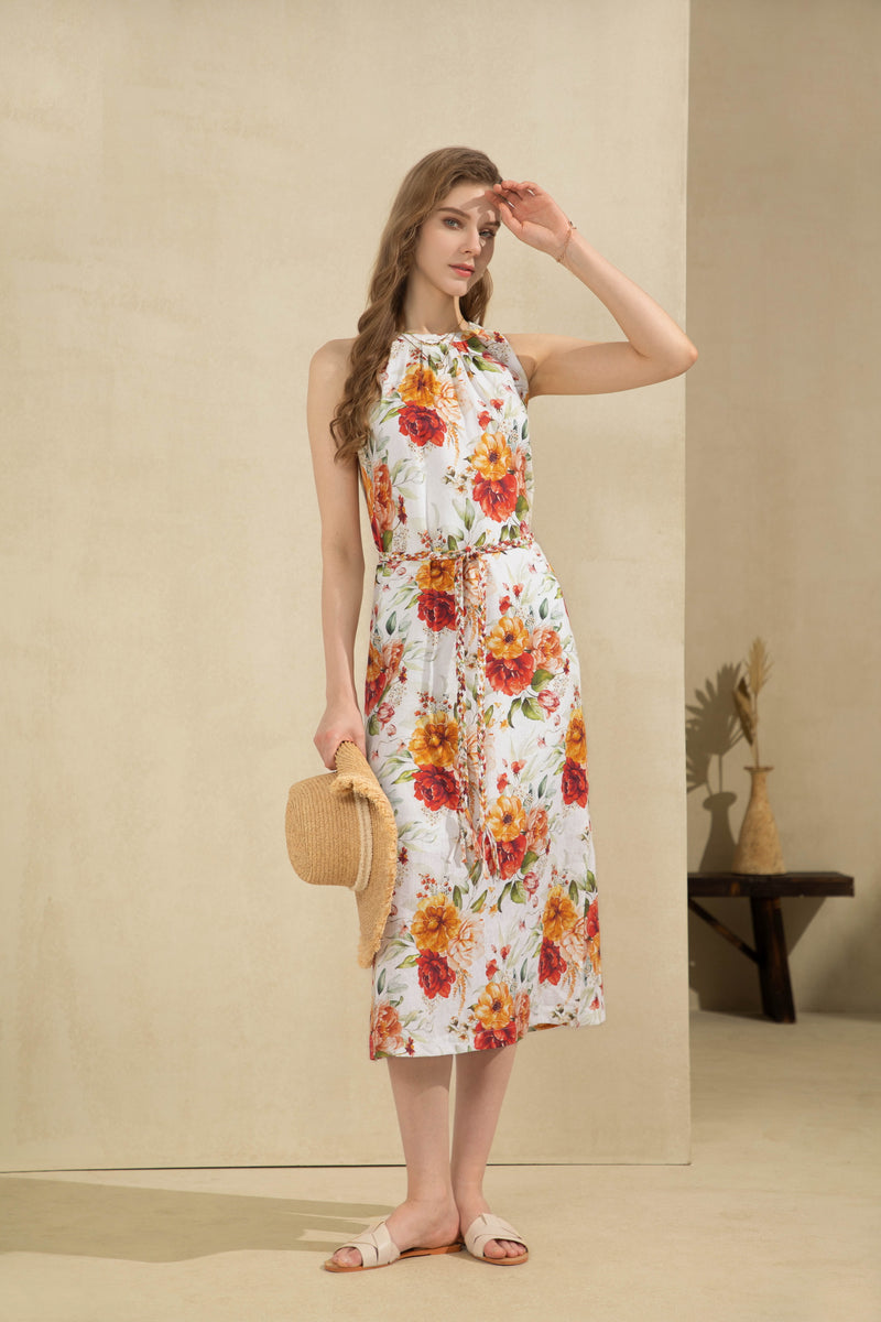 AELIS LINEN LONG DRESS