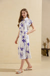 FLEUR PRINTED LONG DRESS