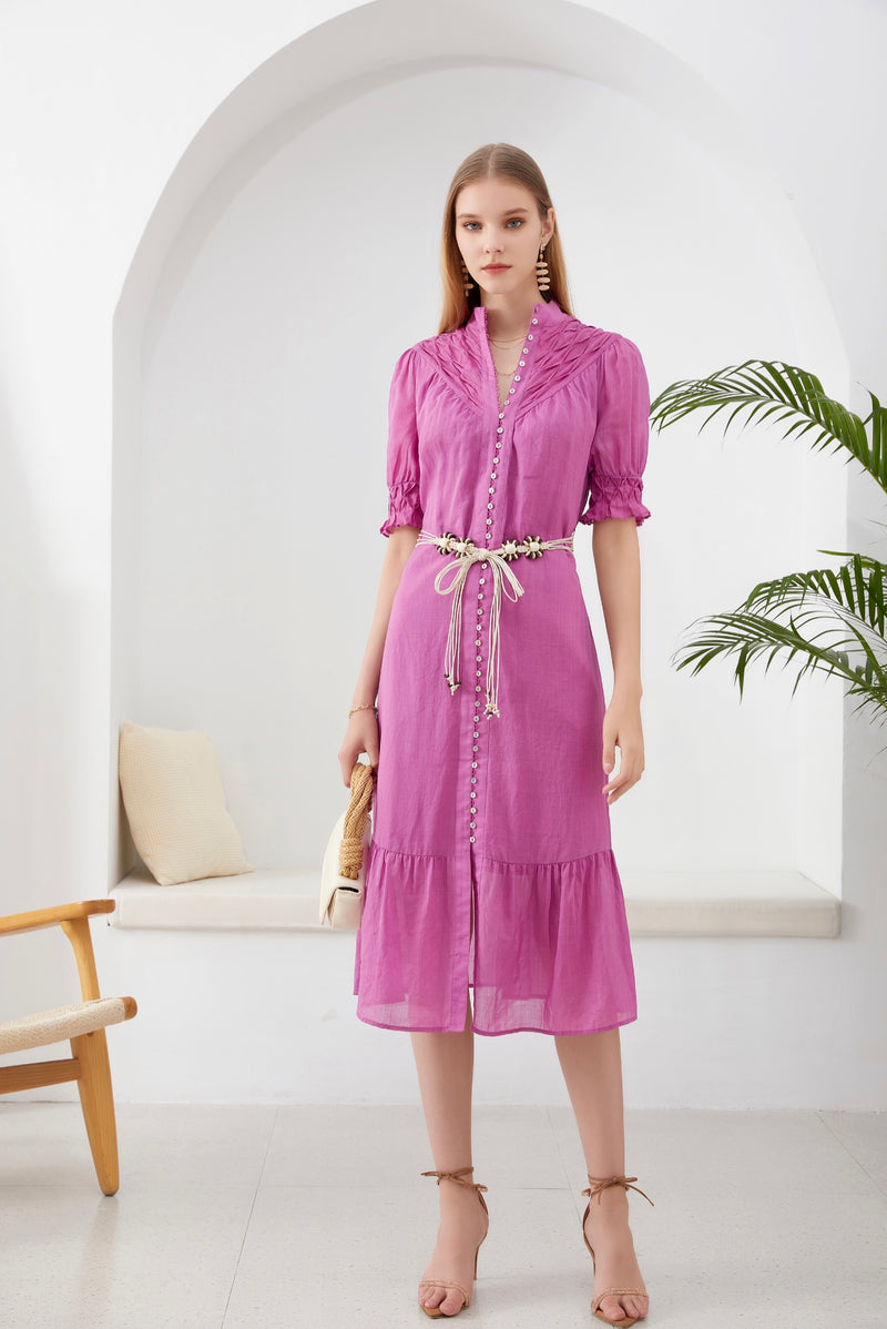 COLETTE LINEN DRESS GDS WHOLESALE COLETTE LINEN DRESS GDS WHOLESALE