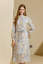 LILOU LINEN LONG DRESS