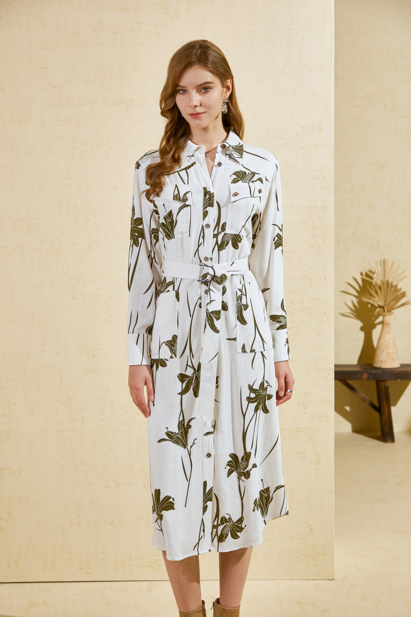 FLEUR LONG SLEEVES DRESS