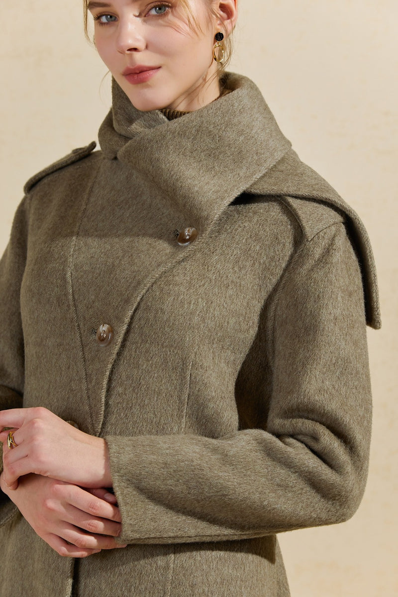 BRIC MERINO WOOL COAT
