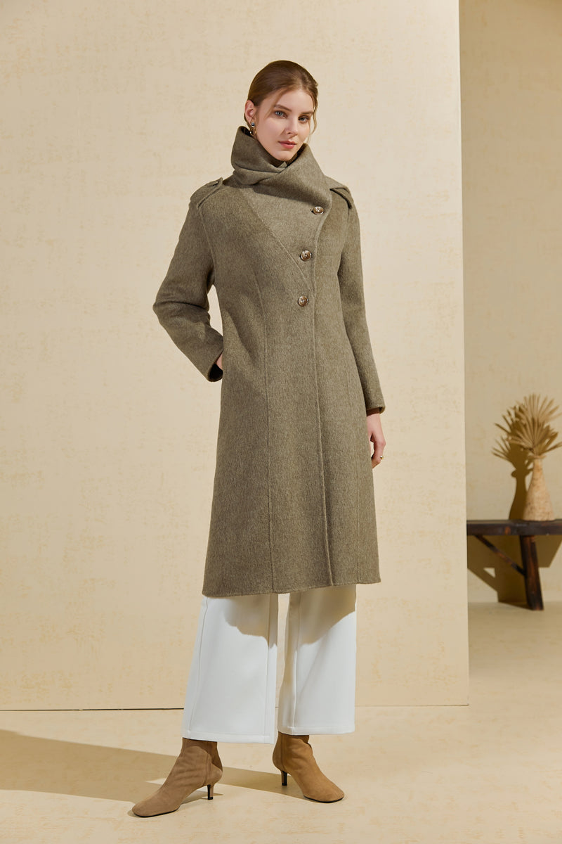 BRIC MERINO WOOL COAT
