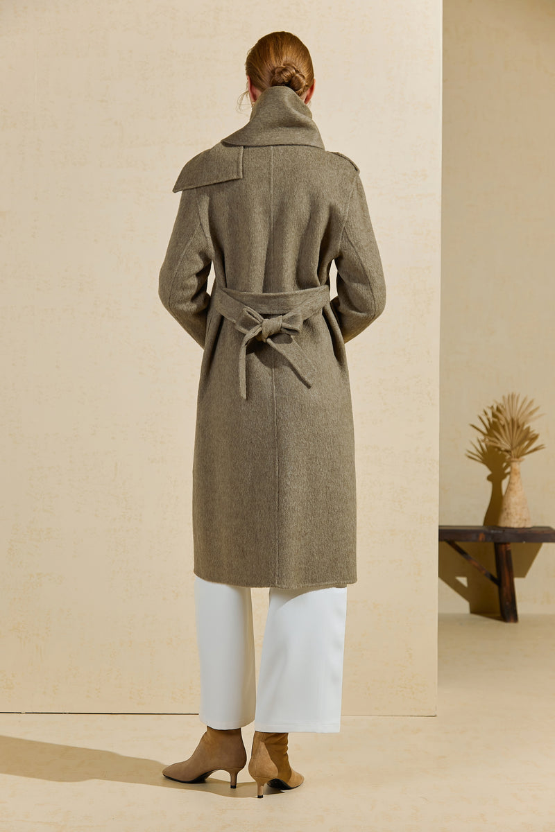 BRIC MERINO WOOL COAT