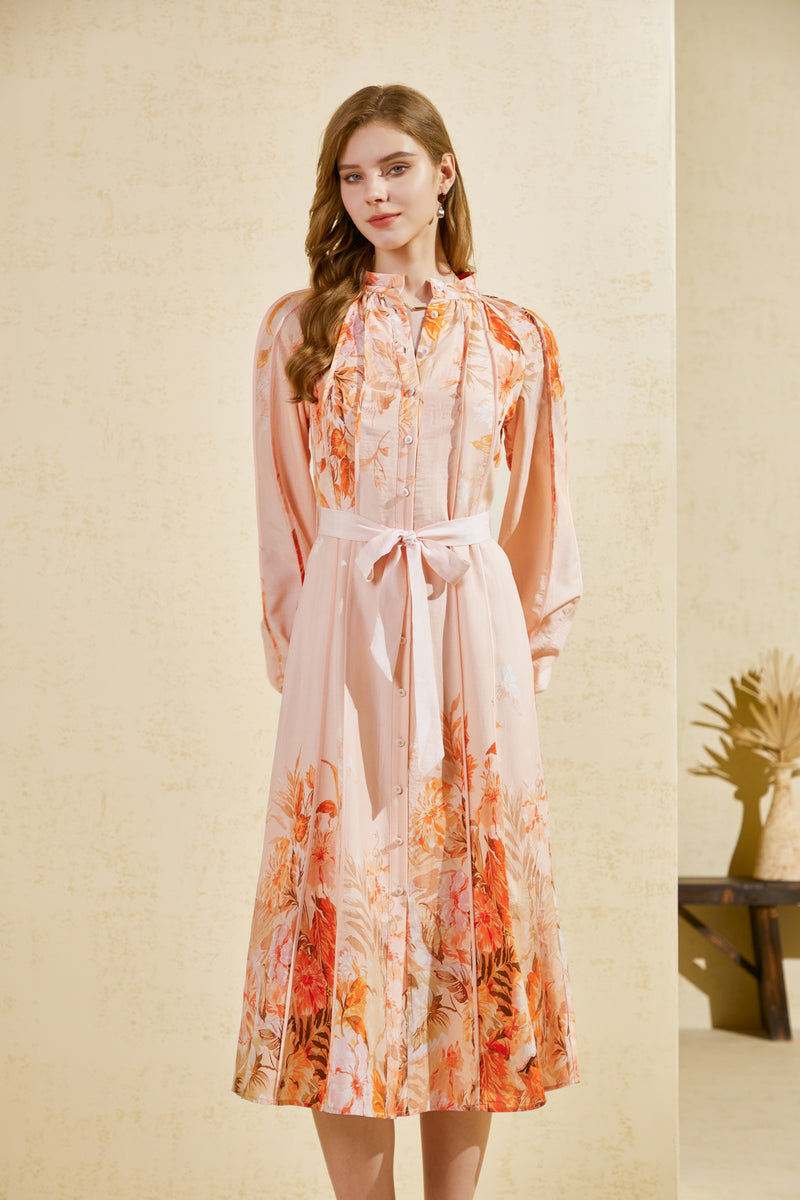 INES TENCEL LONG DRESS