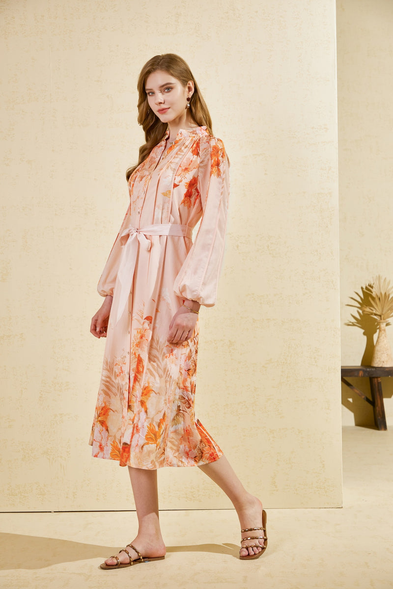 INES TENCEL LONG DRESS