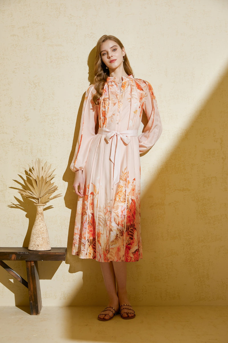 INES TENCEL LONG DRESS