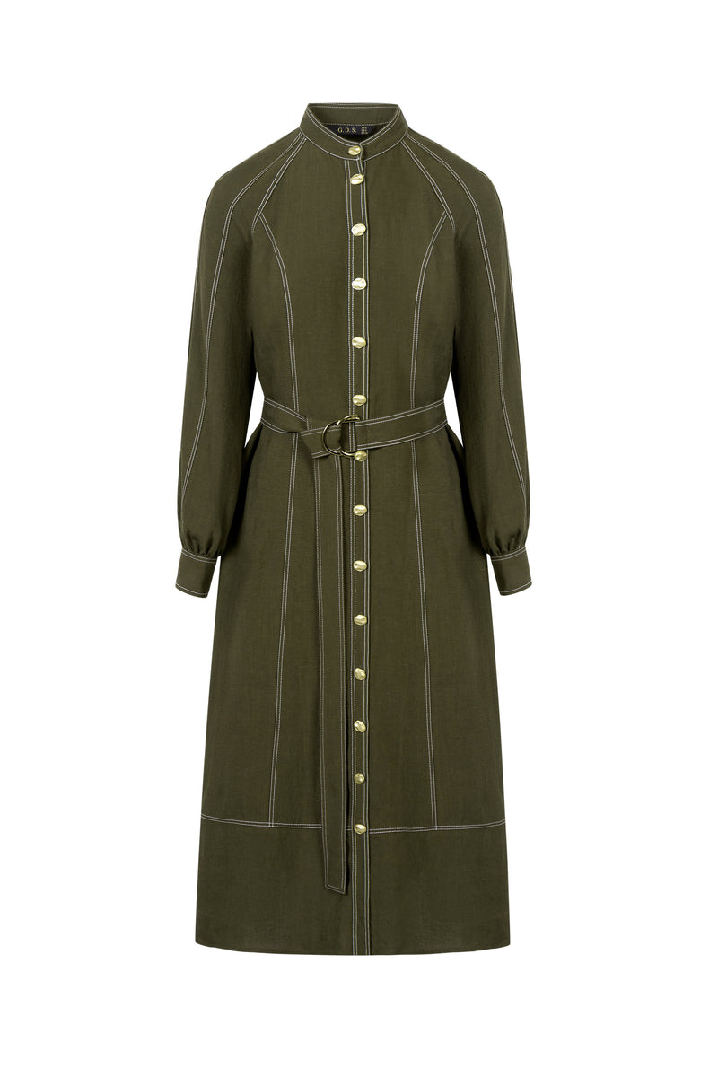 FAUX TENCEL DRESS