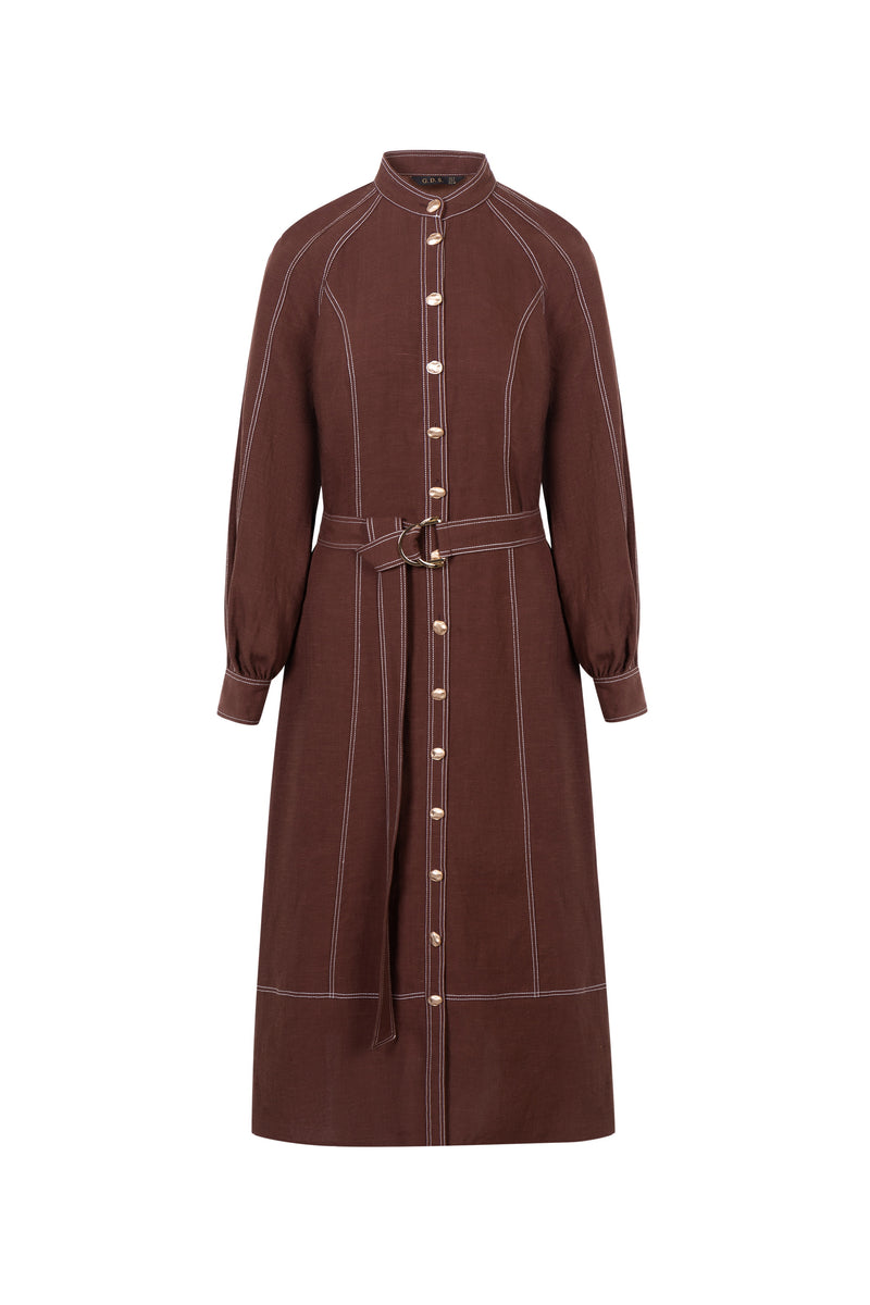 FAUX TENCEL DRESS