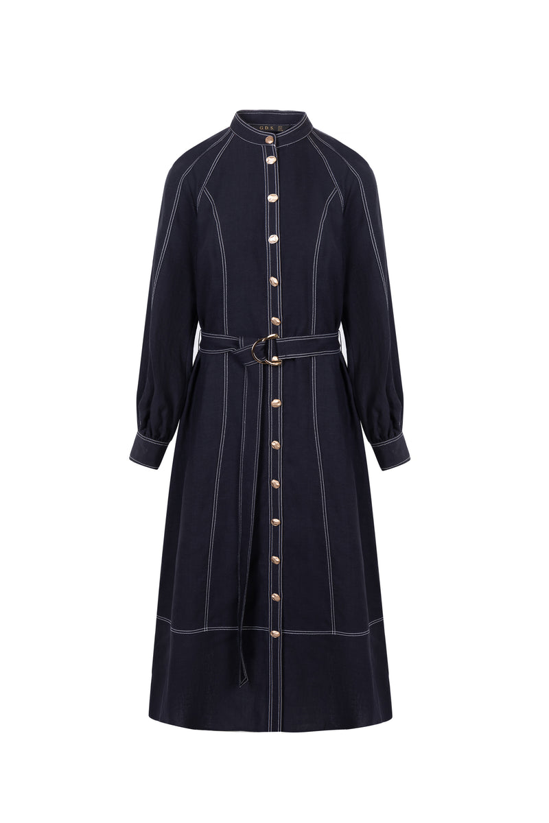 FAUX TENCEL DRESS
