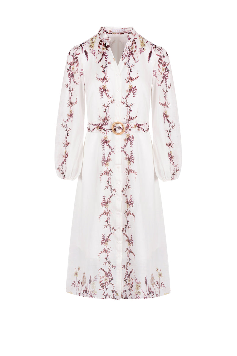 NICOLETTE LONG SLEEVES LONG DRESS