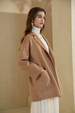 NOELLE MERINO WRAP SHORT COAT