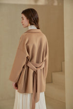 NOELLE MERINO WRAP SHORT COAT