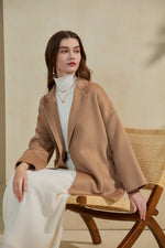 NOELLE MERINO WRAP SHORT COAT