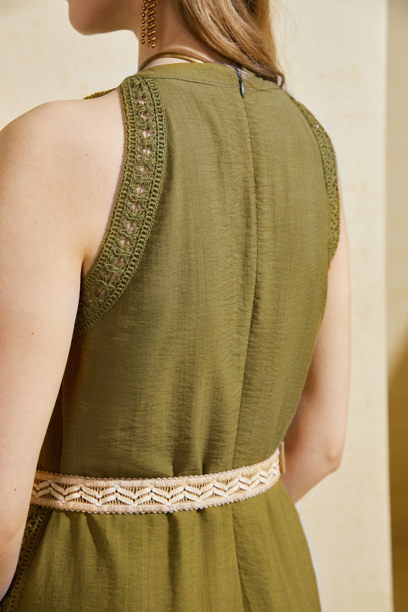 ROSALEE SLEEVELESS DRESS