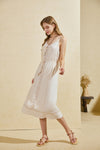 SCARLETTE EMBROIDERED SLIP DRESS