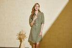 ILA LACE SHORT SLEEVES SHORT DRESS
