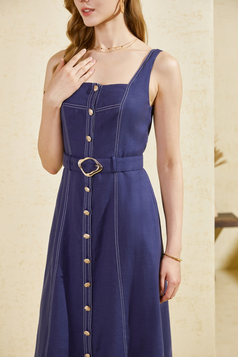 EMILY LINEN SLIP DRESS