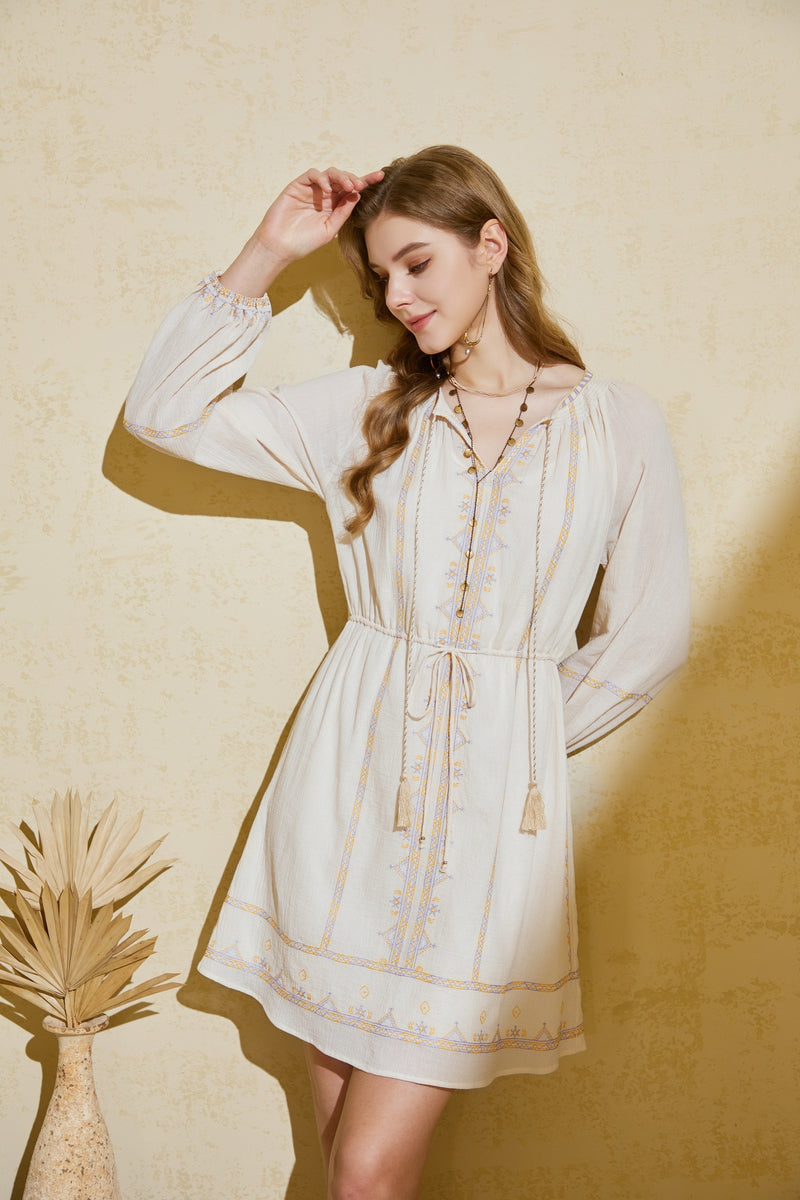 SCARLETTE EMBROIDERED DRESS