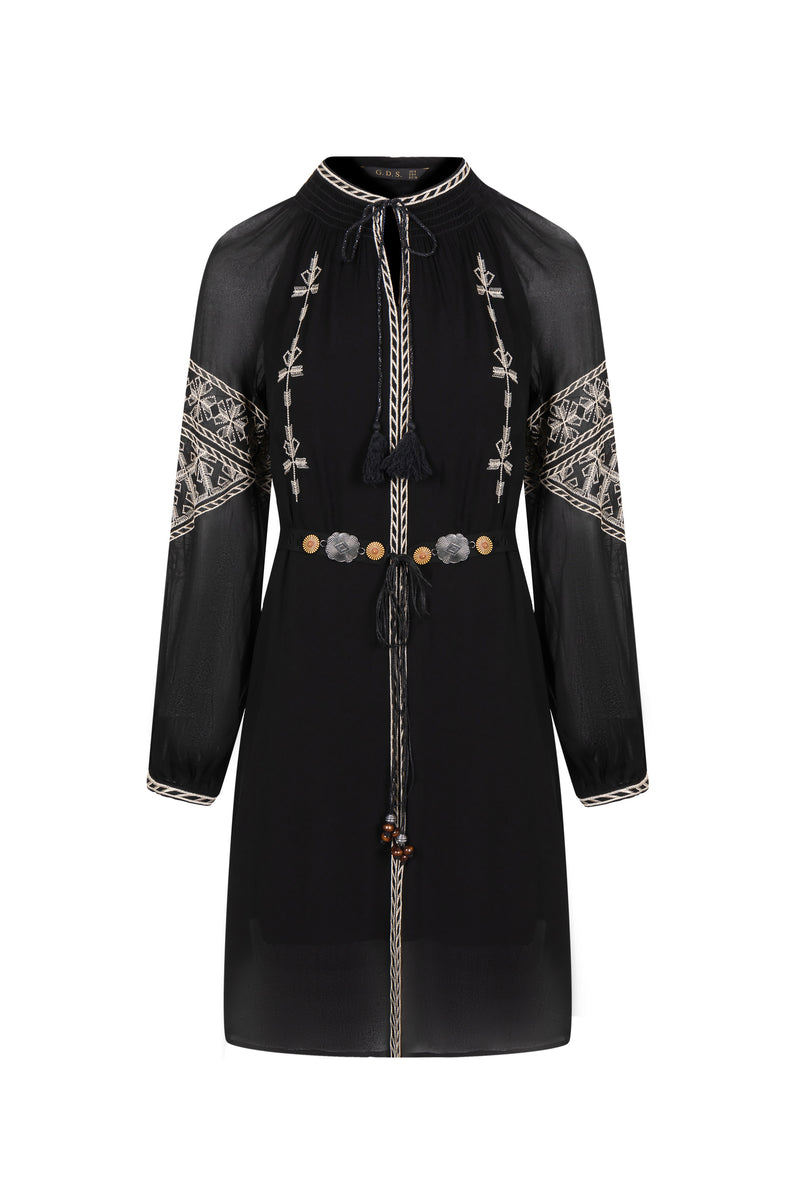 ISABELLA EMBROIDERED SHORT DRESS