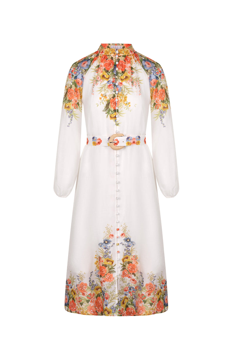 PERLA LONG SLEEVES LONG DRESS