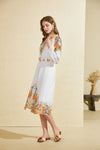 PERLA LONG SLEEVES LONG DRESS