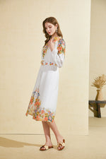 PERLA LONG SLEEVES LONG DRESS