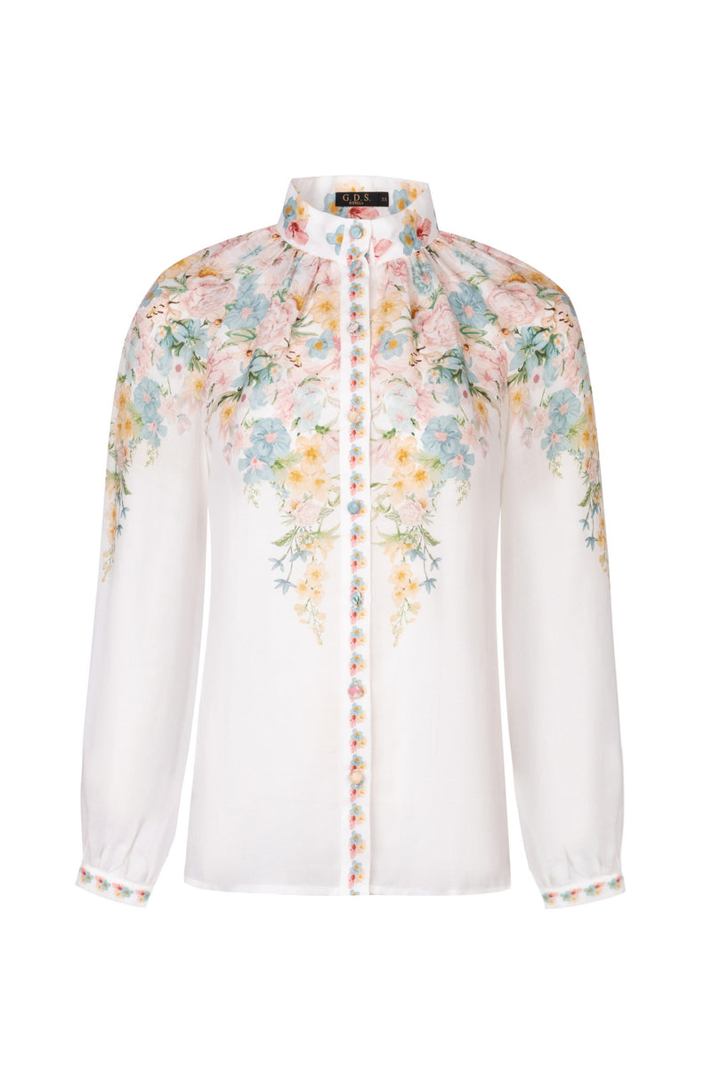 CELESTE CUFF LONG SLEEVE BLOUSE