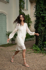 ISABELLA EMBROIDERED SHORT DRESS