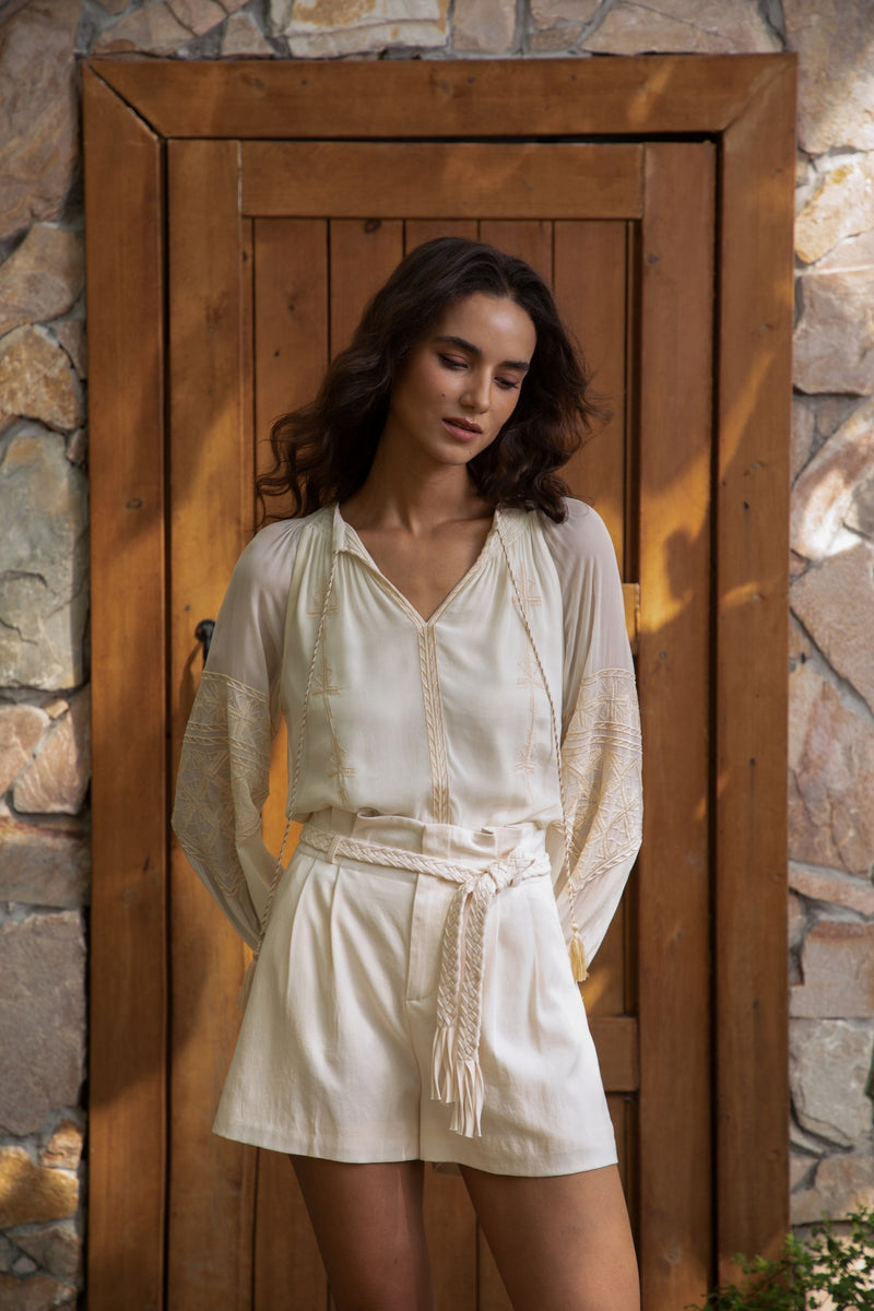 ISABELLA EMBROIDERED BLOUSE
