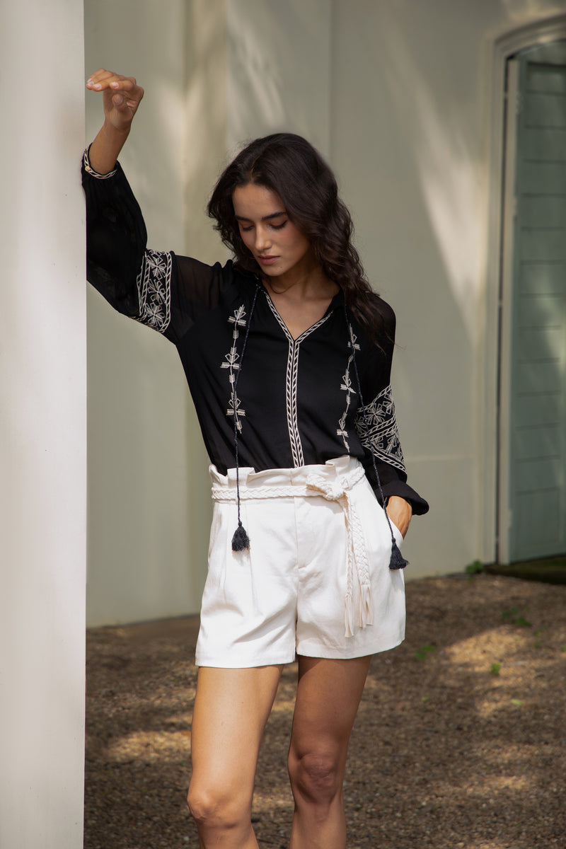 ISABELLA EMBROIDERED BLOUSE