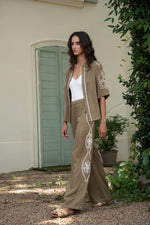 MEADOW  EMBROIDERED PANTS