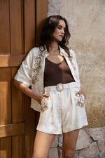 AUTUMN EMBROIDERED SHORTS