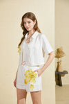 MIRABELLE PRINTED TOP