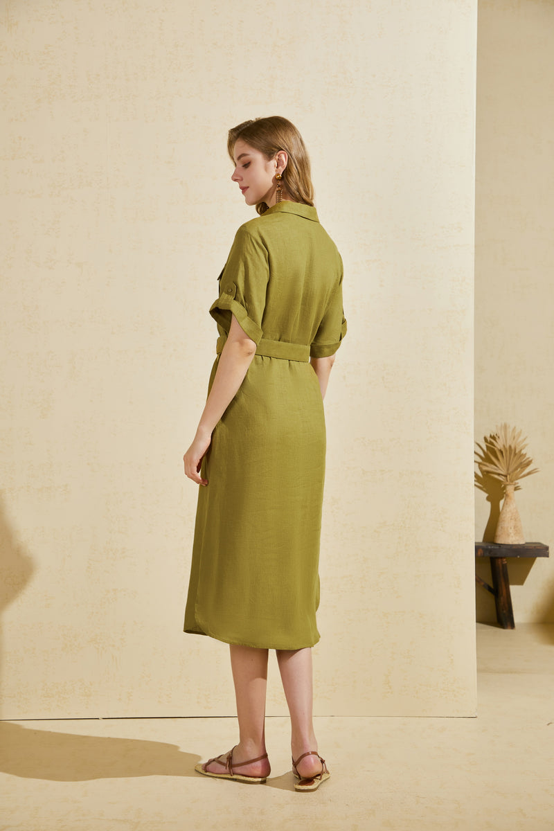 EMILY LINEN DRESS
