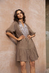 GENEVIEVE EMBROIDERED DRESS