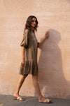 GENEVIEVE EMBROIDERED DRESS
