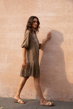 GENEVIEVE EMBROIDERED DRESS