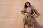 GENEVIEVE EMBROIDERED DRESS