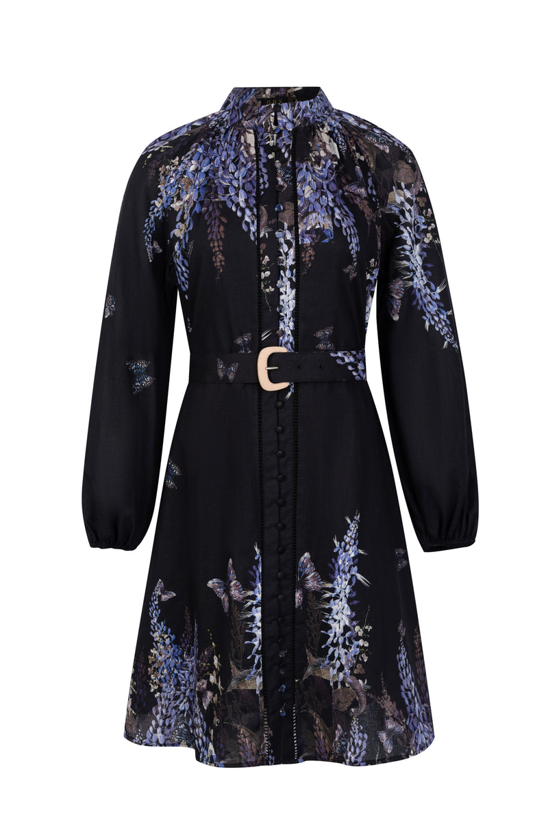 AERIN LONG SLEEVES SHORT DRESS